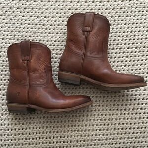 Brown Leather Ankle Boots